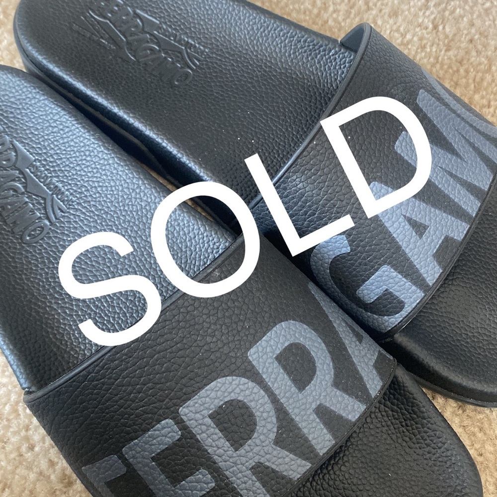 Salvatore Ferragamo Men Slippers.. HEADED TO POST OFFICE NOW